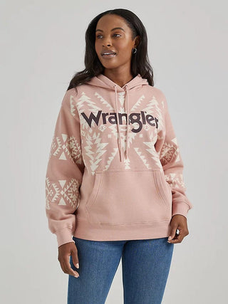 Wrangler Shirts & Tops Wrangler Women's Southwest Kabel Hoodie Pink Geo