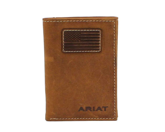 Brown Leather Bifold Wallet with Money Clip - 2107 - Western Express