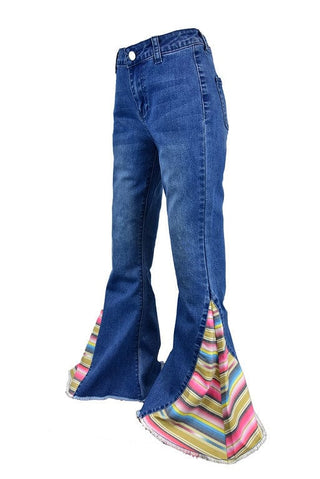 Cowboy Swagger Pants 2T Girls Serape Bell Bottom
