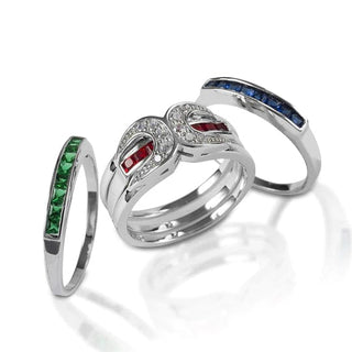 Cowboy Swagger Rings 7 Interchangeable Horseshoe Ring - Sterling Silver