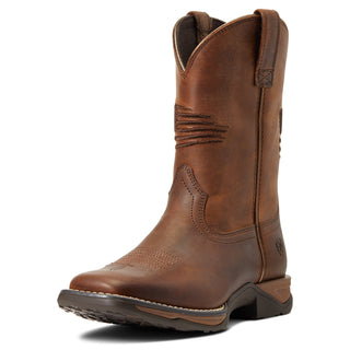 Cowboy Swagger Shoes 2.5 Y Kids Ariat Anthem Patriot Western Boot