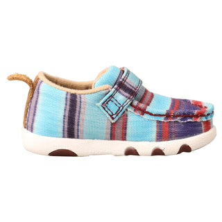 Cowboy Swagger Shoes Twisted X Hooey Driving Moc - Blue Multi