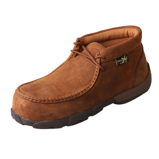 Cowboy Swagger Shoes 8 Twisted X Work Chukka Driving Moc- Distressed Saddle