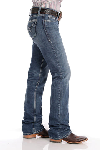 Cowboy Swagger Pants Women’s Cinch Ada Medium Stone Relaxed Fit Jean